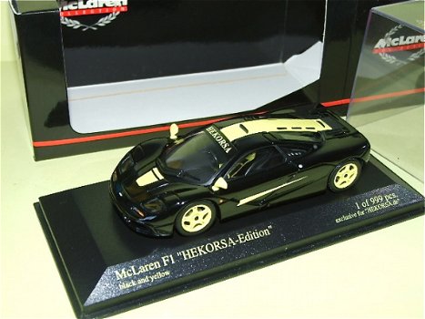 1:43 Minichamps McLaren F1 GTR zwart/geel roadcar - 1