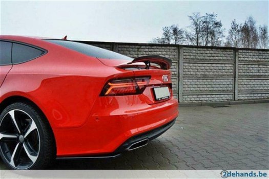 Audi A7 S Line Facelift Rear Side Splitters - 5