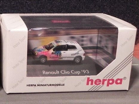 1:87 Ho Herpa Renault Clio 16V Cup 1993 - 1