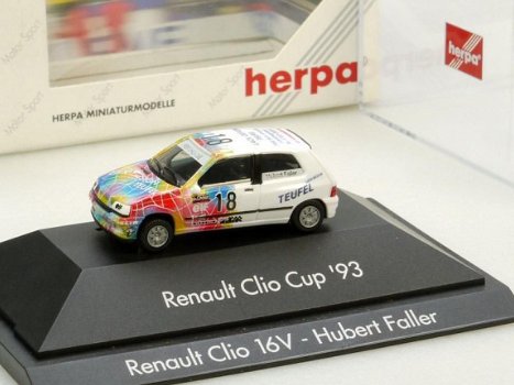 1:87 Ho Herpa Renault Clio 16V Cup 1993 - 2