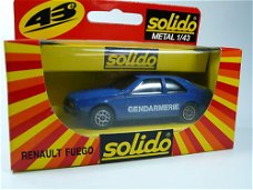 1:43 oude Solido Renault Fuego Gendarmerie Politie