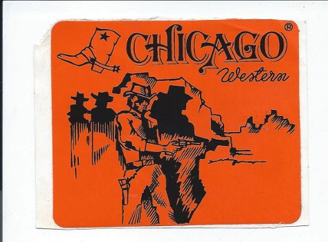 sticker Chicago Western - 1