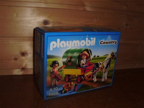Playmobil 6948 country picknick met ponywagen - 1