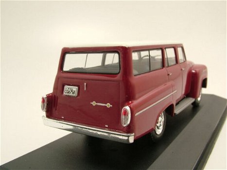 1:43 WhiteBox Chevrolet Amazona 1963 donkerrood - 3