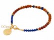 Armband met rode jaspis, rudraksha en lapis lazuli - 2 - Thumbnail