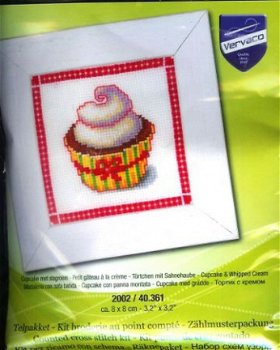 VERVACO BORDUURPAKKET CUPCAKE MET SLAGROOM - 1