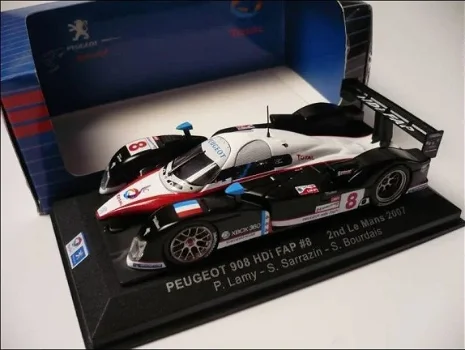 1:43 Ixo LMM112 Peugeot 908 hdi fap 2e 24h LeMans 2007 #8 - 0