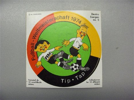 sticker voetbal wereldbeker 1974 - 1