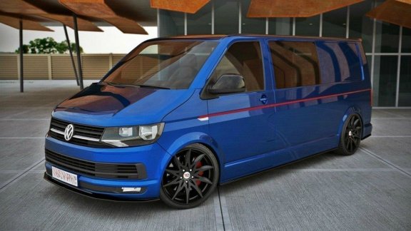 Volkswagen T6 Transporter Voorspoiler Spoiler Versie 2 - 5