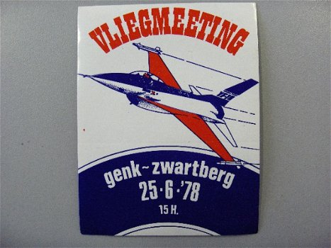 sticker Vliegmeeting Zwartberg - 1
