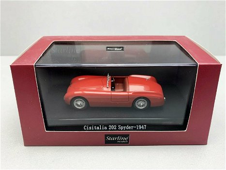 1:43 Starline 518208 Cisitalia 202 spyder rood - 0