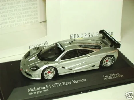 1:43 IXO McLaren F1 GTR Race Version silver grey - 1