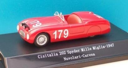 1:43 Starline Cisitalia 202 Spyder MM 1947 #179 rood - 1