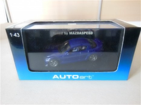 1:43 Autoart Mazda Speed RX-8 startblue 55932 - 1
