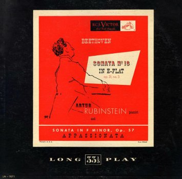 Artur Rubinstein - Beethoven*, Artur Rubinstein* ‎– Sonata In F Minor, Op. 57 (