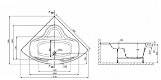 Sanifun inbouw hoekbad Belmiro 1500 x 1500 - 4 - Thumbnail