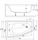 Sanifun inbouw ligbad Breno R 1500 x 900 - 2 - Thumbnail