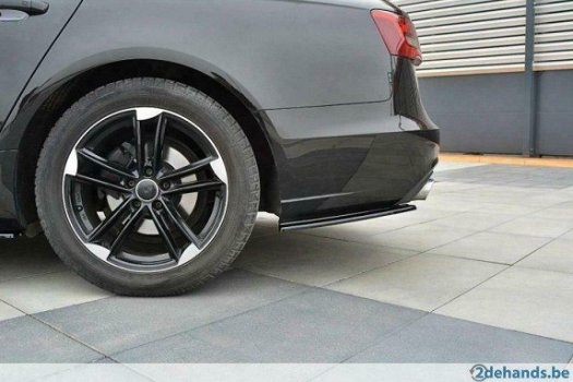 Audi A6 C7 Avant Rear Side Splitters - 2