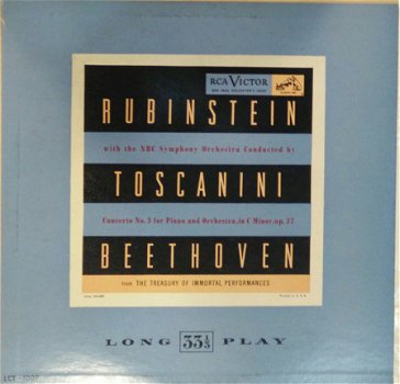 Artur Rubinstein - Beethoven*, Rubinstein*, Toscanini*, NBC Symphony Orchestra ‎– Concerto No. 3 F - 1