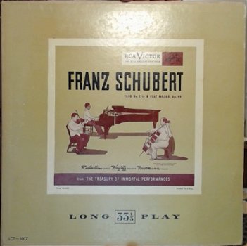 Arthur Rubinstein - Franz Schubert, Arthur Rubinstein, Jascha Heifetz, Emanuel Feuermann ‎– Franz - 1