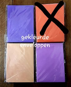 Pakjes gekleurde enveloppen (c6)