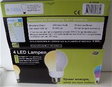 LED LAMP 4DLG. BESPAAR € 984,00!  ENERGIE ZUINIG WAT “LED” J