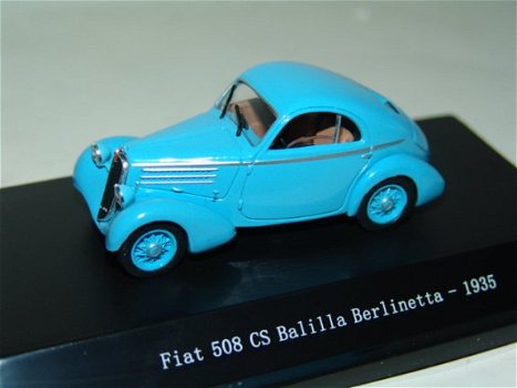 1:43 Starline Fiat 508 CS Balilla Berlinetta 1935 azur blauw - 0