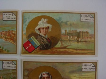 Oude reclamekaartjes : klederdracht, chocola // vintage advertisement cards chocolat - 5