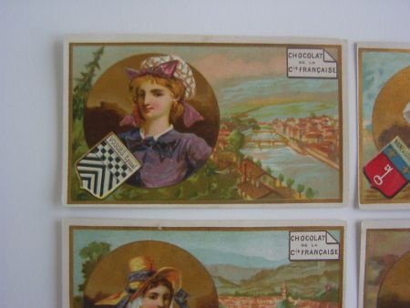 Oude reclamekaartjes : klederdracht, chocola // vintage advertisement cards chocolat - 6