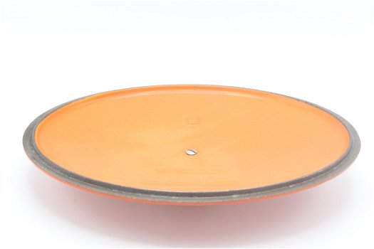 Klassieke ovale gietijzeren pan van Le Creuset, Model D, oranje 27 cm - 8