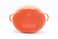 Klassieke ovale gietijzeren pan van Le Creuset, Model D, oranje 27 cm - 6 - Thumbnail