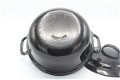 Handige vintage gietijzeren pan (faitout), zwart 22 cm - 3 - Thumbnail