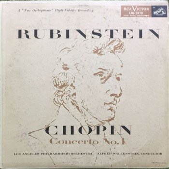 Artur Rubinstein - Chopin*, Rubinstein*, Los Angeles Philharmonic Orchestra, Alfred Wallenstein - 1