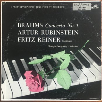 Artur Rubinstein - Brahms*, Artur Rubinstein*, Fritz Reiner, Chicago Symphony Orchestra* ‎– Concer - 1