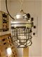 Vintage industriële lamp, kooi lamp, bunkerlamp, dimbaar LED - 1 - Thumbnail