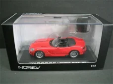 1:43 Norev Dodge Viper SRT 10 cabrio rood 2006