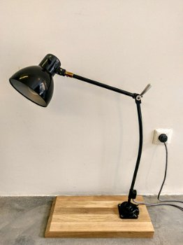 Vintage industriële Kandem Bauhaus bureau lamp 1935 - 1