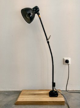 Vintage industriële Kandem Bauhaus bureau lamp 1935 - 8