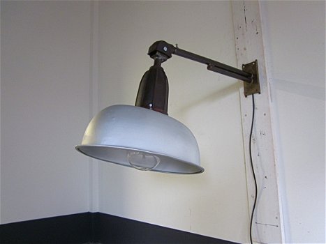 Vintage Franse industriële lamp, straatlantaarn, jaren '50 - 1