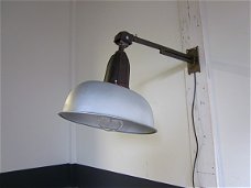 Vintage Franse industriële lamp, straatlantaarn, jaren '50