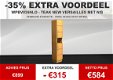 Teak Badkamermeubel 150cm met 2 waskommen en granieten blad met €875 toonzaalkorting ! - 3 - Thumbnail