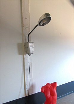 Industriële lamp / vintage wandlamp / dimbare led lamp uit 1965 - 3