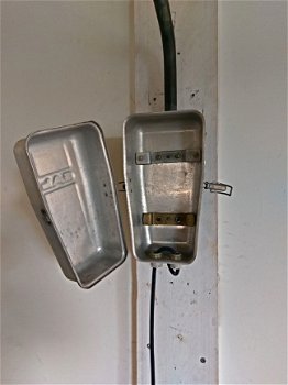 Industriële lamp / vintage wandlamp / dimbare led lamp uit 1965 - 6
