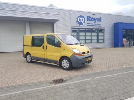 Renault Trafic - 2.5 dCi L1 H1 DC DUBBEL CABINE AIRCO NAVI PARK.SENSOREN ETC - 1