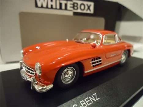 1:43 WhiteBox Mercedes 300 SL 1954 rood Gullwing WB010 (Ixo) - 1