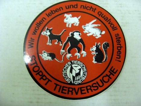 sticker dierenbescherming Duitsland - 1