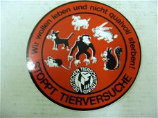 sticker dierenbescherming Duitsland