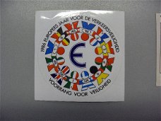 sticker Europees jaar voor de verkeersveiligheid