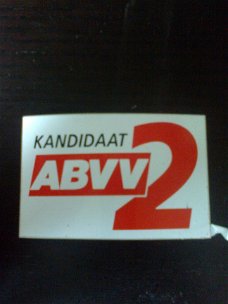 stickers ABVV vakbond