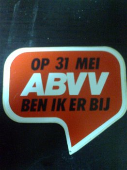 stickers ABVV vakbond - 3